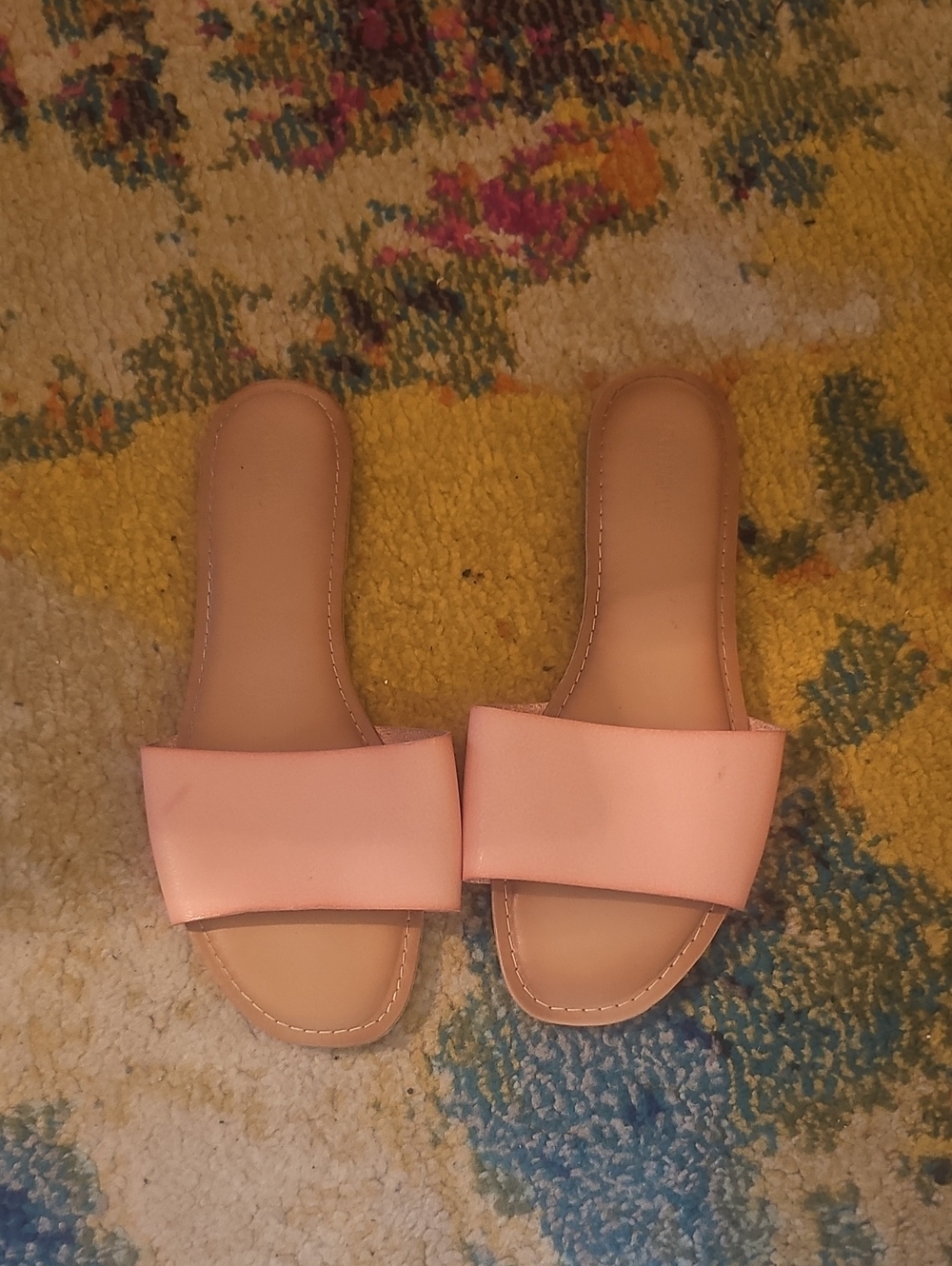 Old Navy Pink Slide Sandals for Women